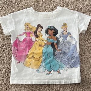 Disney Princess Tee with Pink, Yellow, Blue, and Gray